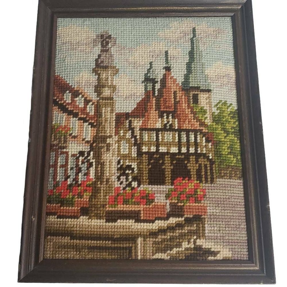 Vintage 1960s Needle Point Work of Germany